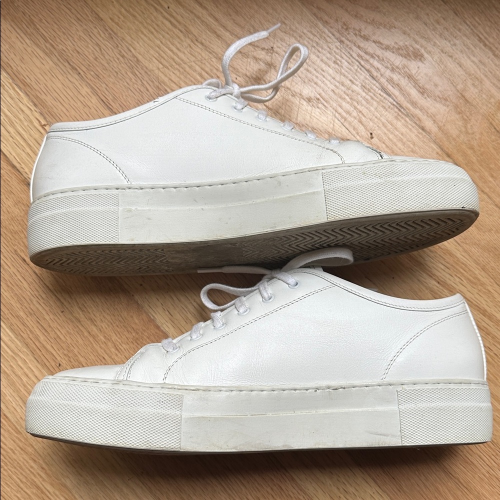 Authentic Common Projects Leather Platform Sneake… - image 4